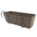 Jardinera 40 cm con soporte de fijación Jardinera 40 cm con soporte de fijación Gris
