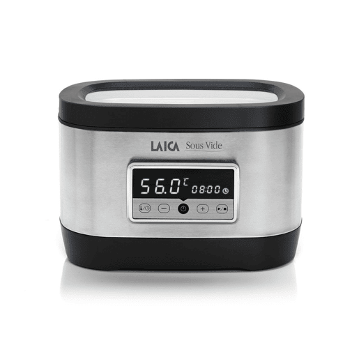 Forno de água sous vide, em prateadopreto