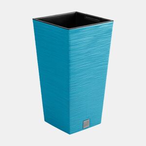 Cor azul escandinava, com depósito, coleção de furu, 20 x 20 x 38 cm, capacidade de 5 L.