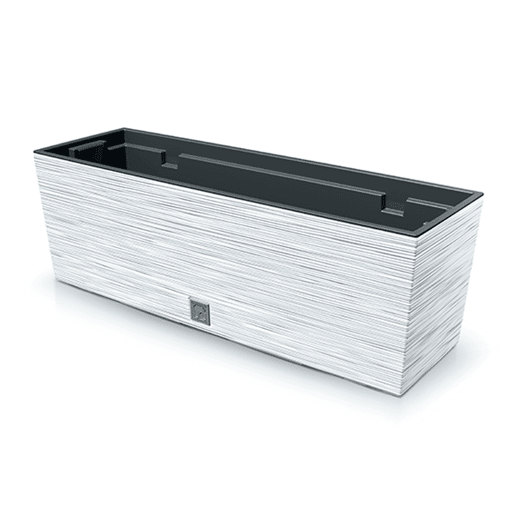 Macotero branco, com depósito, coleção de furu, 58 x 18 x 19,5 cm, capacidade de 12 L.