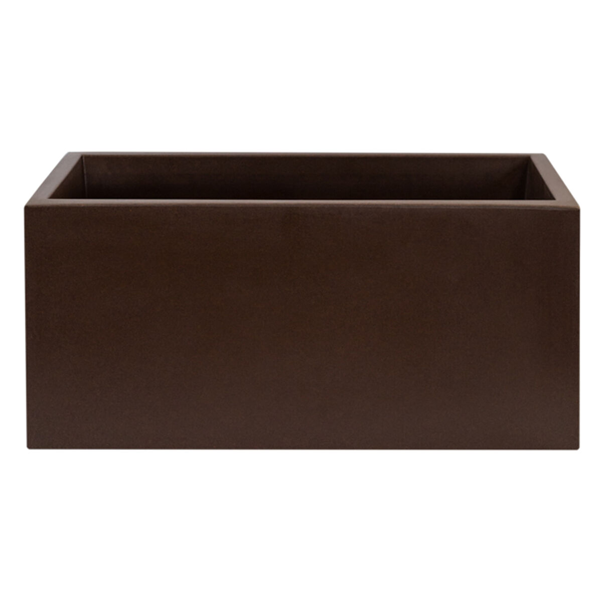 Macetero de polietileno bronce 70x30x30 cm
