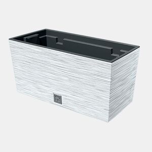 Macotero branco, com depósito, coleção de furu, 39,5 x 18,5 x 19,5 cm, capacidade de 8 L.