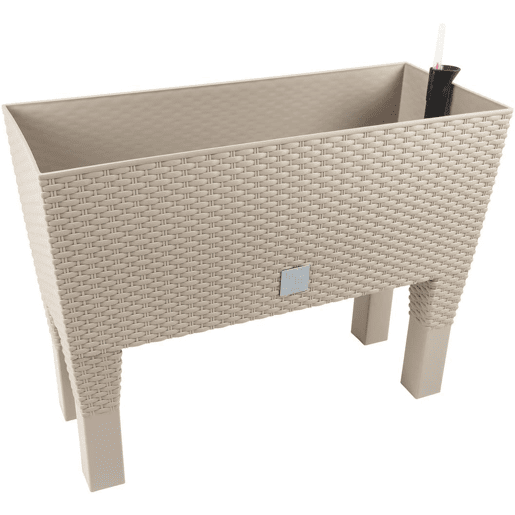 Plantador c pernas mod. rato jh 600. c rega automática 60x25x46cm. branco