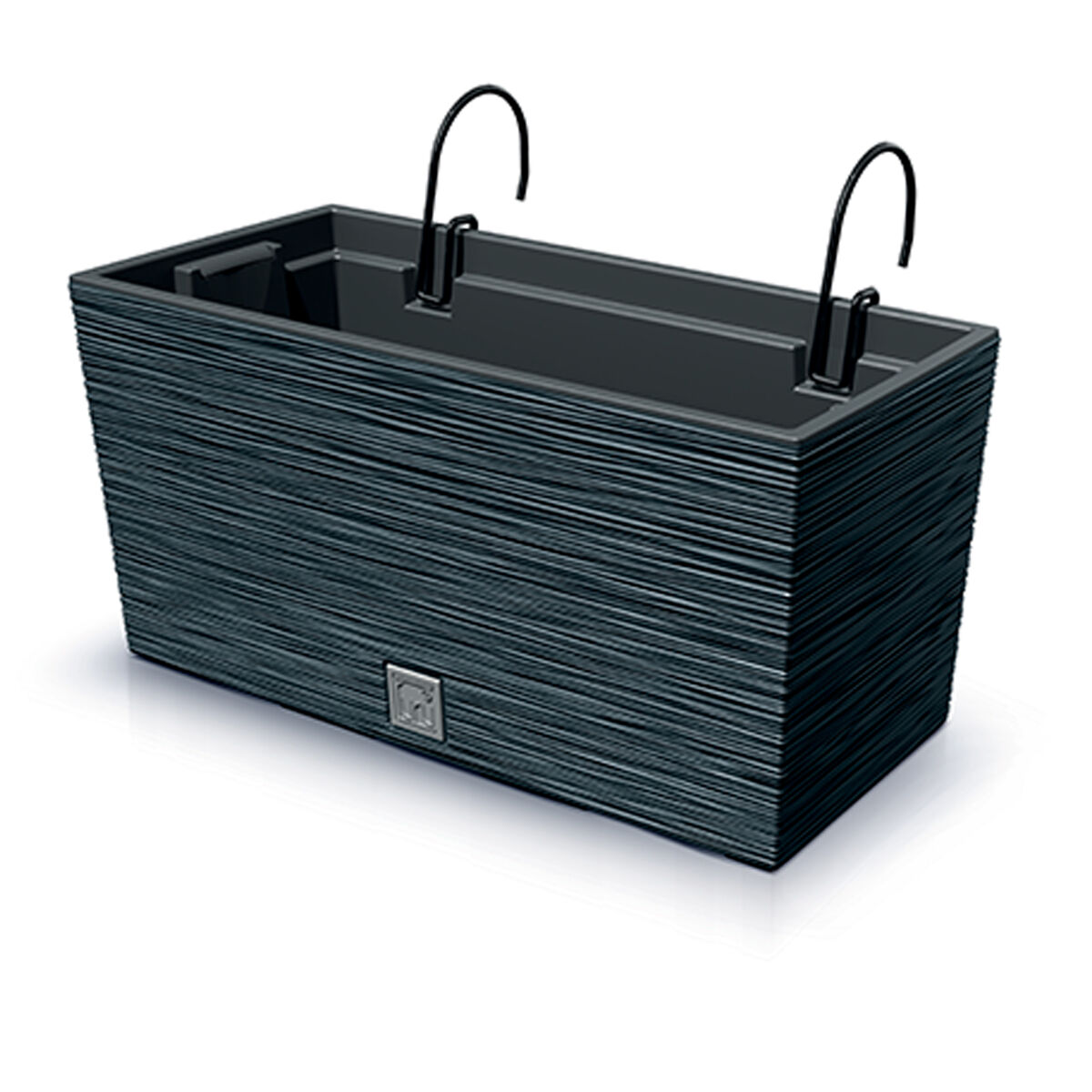 Macetero con depósito y ganchos para colgar, colección FURU de 8 L