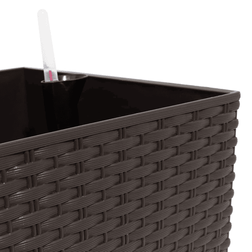 Plantador Rato de 30 litros com sistema de rega na cor chocolate 60 x 25 x 24 cm