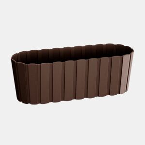Plantador de varanda BOARDEE BASIC 4,9L, dimensões (mm) 383x144x130, cor castanho