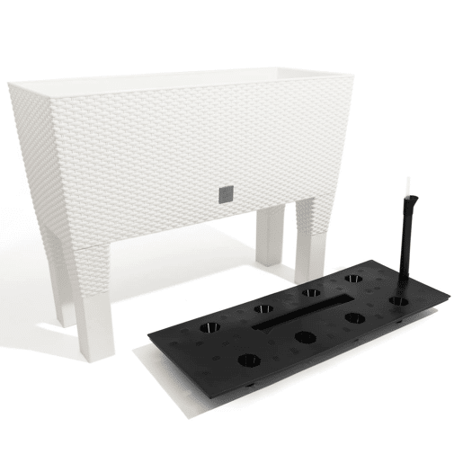 Pote alto 72 l Prosperplast Case High Plastic in White, 65 (alto) x 80 (largura) x 33 (profundo) CMS