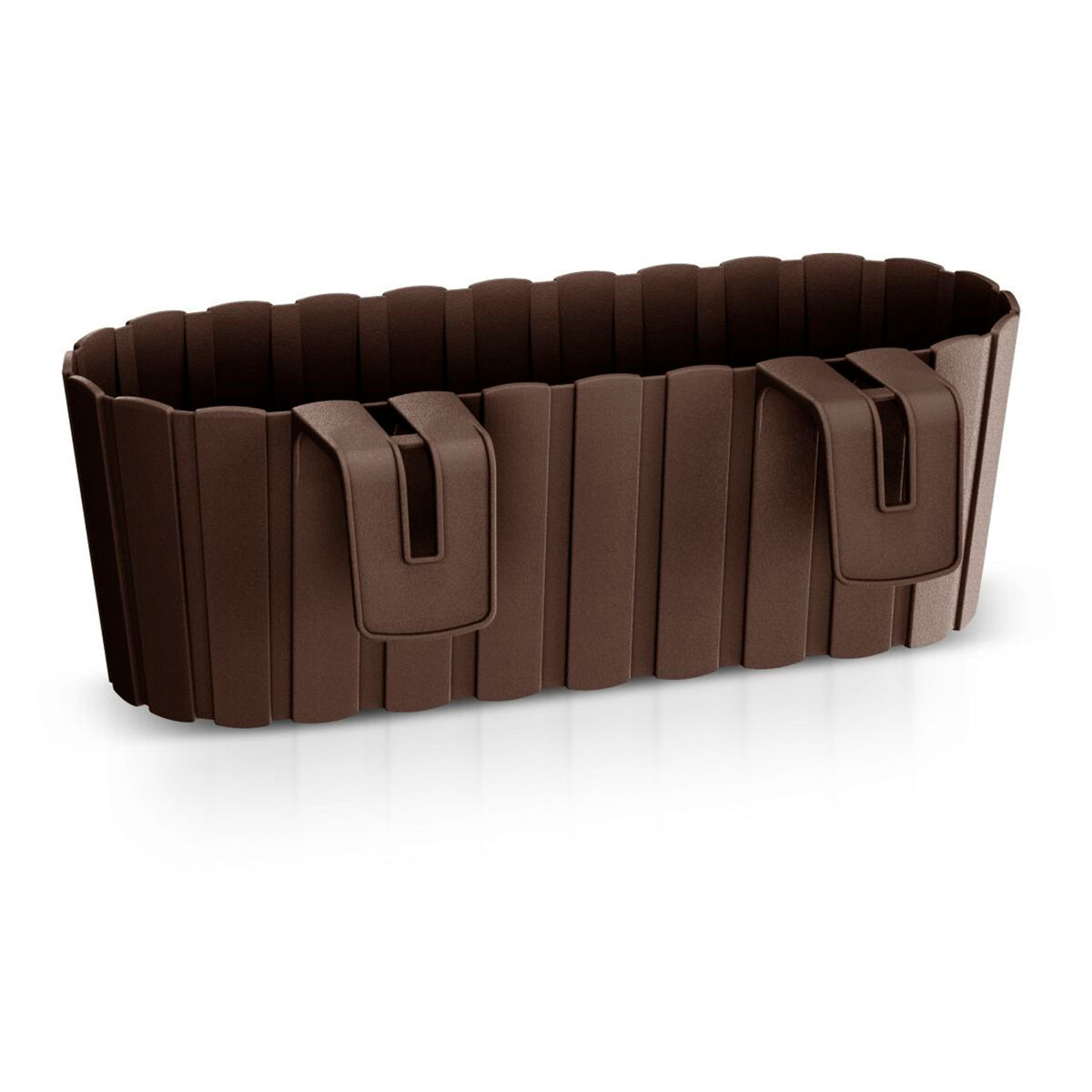 Jardinera para balcón boardee hook 4,9l., dimensiones (mm) 383x212x130, color marrón