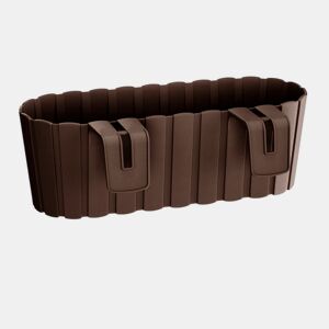 Plantador de varanda BOARDEE HOOK 4,9L, dimensões (mm) 383x212x130, cor Castanho