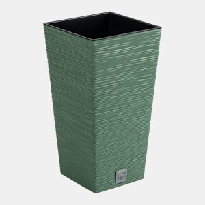 Pote verde da terra, com depósito, coleção de furu, 26,5 x 26,5 x 50 cm, capacidade de 11 L.