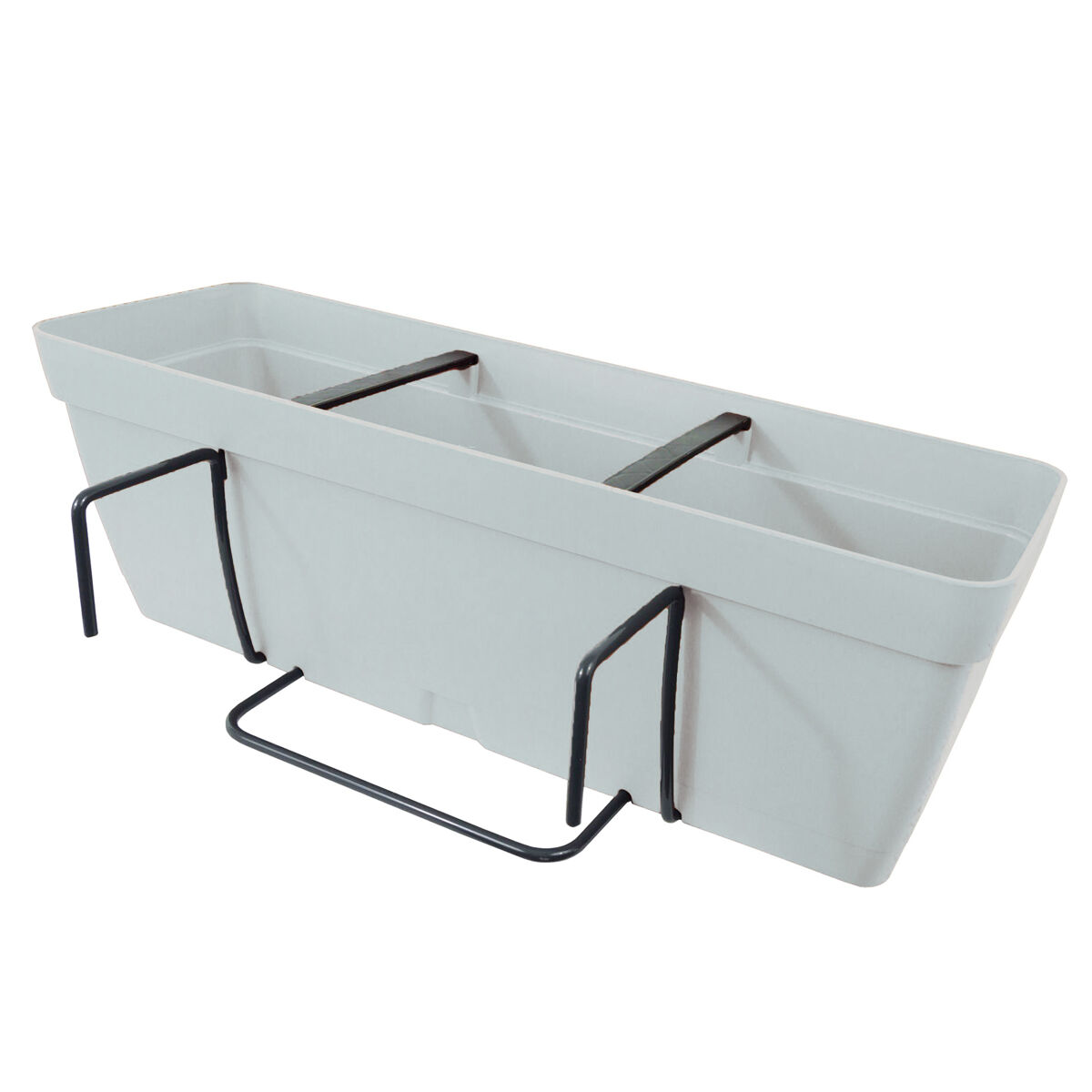 Jardinera 60 cm con escuadra de fijación cuadrada