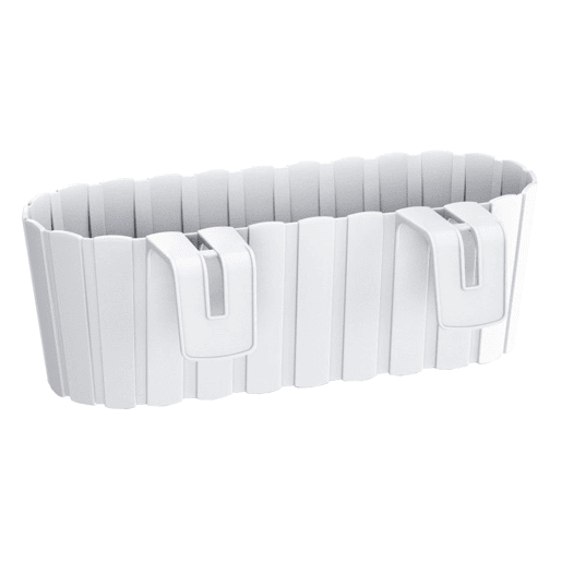Plantador de varanda BOARDEE HOOK 4,9L, dimensões (mm) 383x212x130, cor Branco