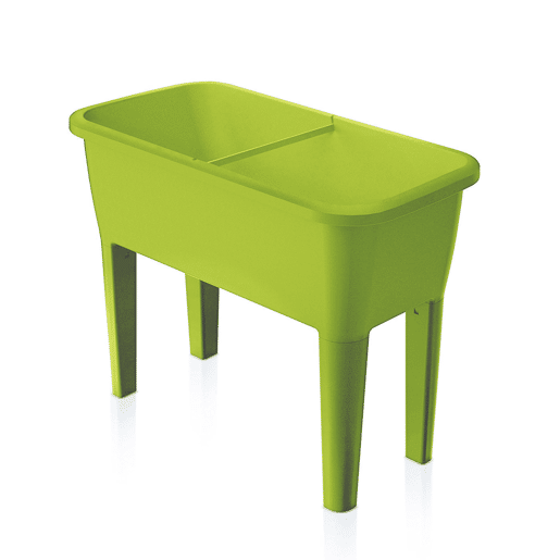 Horta urbana com estufa de 52 litros em polipropileno 77 x 38 x 82 cm cor pistache.
