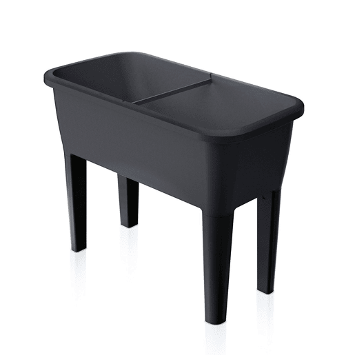 Horta urbana com estufa de 52 litros em polipropileno 77 x 38 x 82 cm cor antracite