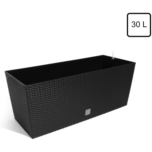 Caixa para plantas Rato de 30 litros com sistema de rega em cor antracite 60 x 25 x 24 cm