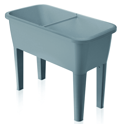 Horta urbana com estufa 52 litros em polipropileno 77 x 38 x 82 cm cor cinzenta