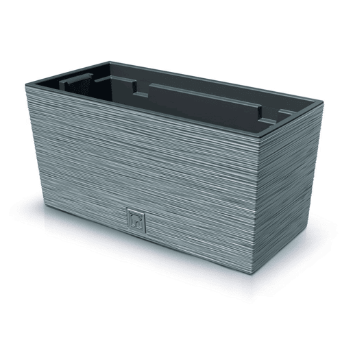 Cimento macetero, com depósito, coleção de furu, 39,5 x 18,5 x 19,5 cm, capacidade de 8 L.