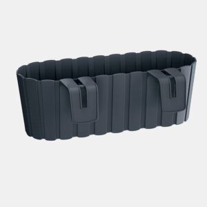 Plantador de varanda BOARDEE HOOK 4.9L, dimensões (mm) 383x212x130, cor Antracite