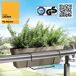 Jardinera 60 Cm Con Escuadra De Fijación Cuadrada Jardinera 60 Cm Con Escuadra De Fijación Cuadrada Gris