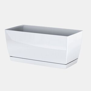 Plástico Jardinera Coubi Caso P em cor branca 39 (longa) x 19 (largura) x 18,2 (altura) cm