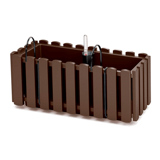 Plantador de varanda BOARDEE FENCYCASE W, dimensões (mm) 380x180x162, cor castanho