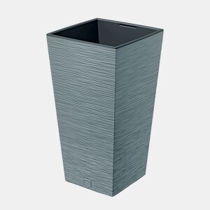 Cimento macetero, com depósito, coleção FURU, 24 x 24 x 45 cm, capacidade de 7,5 L.