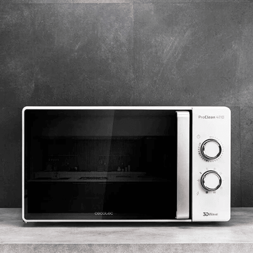 Cecotec Micro-ondas de 23 litros de capacidade com grill, revestimento Ready2Clean e tecnologia 3DWave.