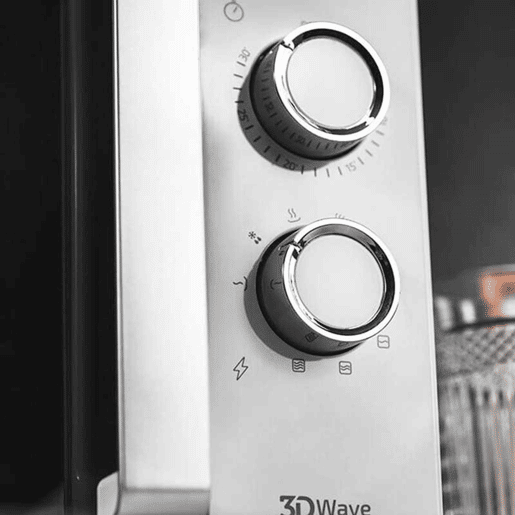 Cecotec Micro-ondas de 23 litros de capacidade com grill, revestimento Ready2Clean e tecnologia 3DWave.