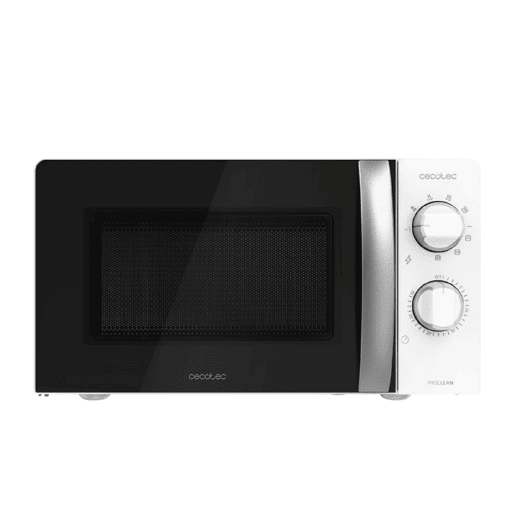 Cecotec Micro-ondas de 20 l de capacidade, função Grill, 6 níveis de potência, temporizador e seletores mecânicos. Cecotec Micro-ondas de 20 l de capacidade, função Grill, 6 níveis de potência, temporizador e seletores mecânicos.