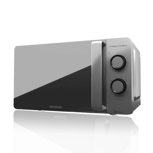 Cecotec Micro-ondas de 20 litros de capacidade com grill, revestimento Ready2Clean e tecnologia 3DWave.