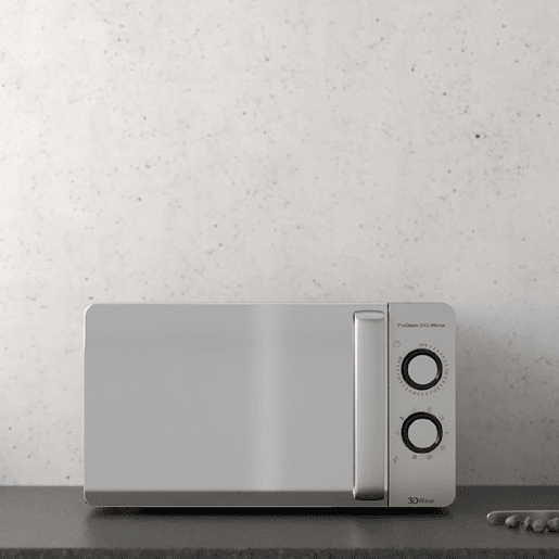 Cecotec Micro-ondas de 20 litros de capacidade com grill, revestimento Ready2Clean e tecnologia 3DWave.