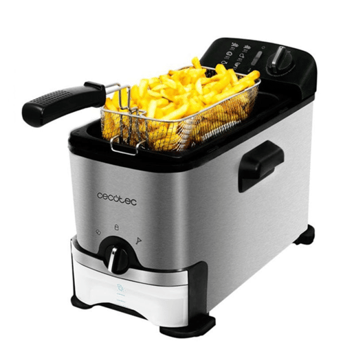 Fritadeira Cecotec CleanFry 3000 ProFilter 3 L 2000W Preto Inox 200W
