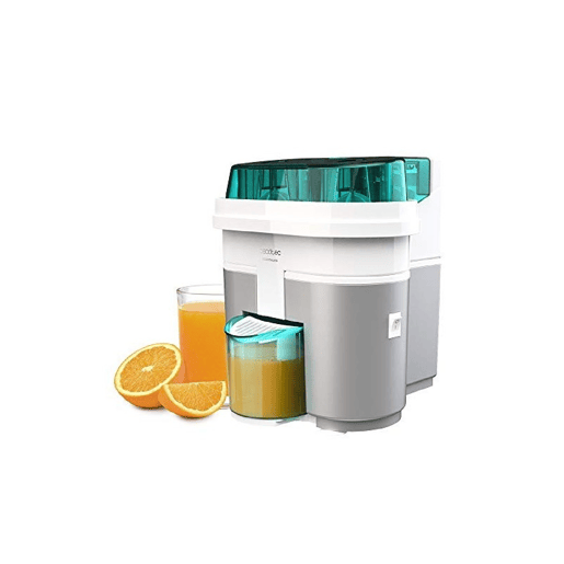 Cecotec Espremedor elétrico de 90 W, com cabeça dupla e cortador integrado para espremer e cortar duas metades de laranja de uma vez. Cecotec Espremedor elétrico de 90 W, com cabeça dupla e cortador integrado para espremer e cortar duas metades de laranja de uma vez.
