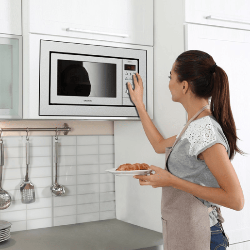Cecotec Micro-ondas de encastrar digital de 25 litros de capacidade com grill e 900 W de potĂȘncia. Cecotec Micro-ondas de encastrar digital de 25 litros de capacidade com grill e 900 W de potĂȘncia.