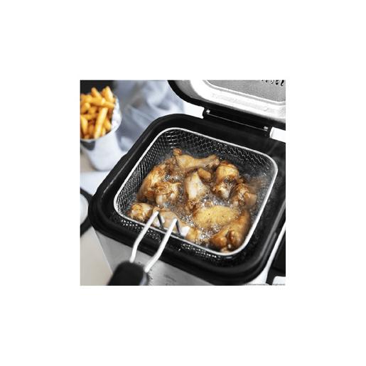 Cecotec Fritadeira de 1,5 litros de capacidade e 900 W com filtro para a limpeza do óleo. Cecotec Fritadeira de 1,5 litros de capacidade e 900 W com filtro para a limpeza do óleo.