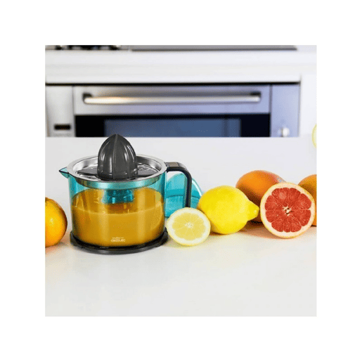 Cecotec Espremedor elétrico de 40 W com dois cones desmontáveis e duplo sentido de rotação e com filtro de aço inoxidável.
