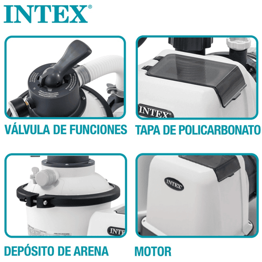 Bomba de areia INTEX krystal clear 5.700 lh 0,25 hp