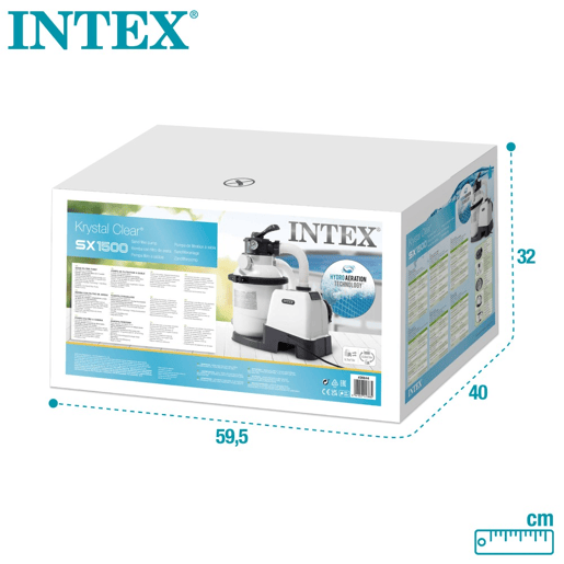 Bomba de areia INTEX krystal clear 5.700 lh 0,25 hp