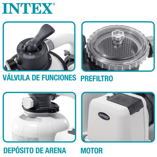 Purificador de areia INTEX krystal clear 10.500 litroshora 0,60 hp