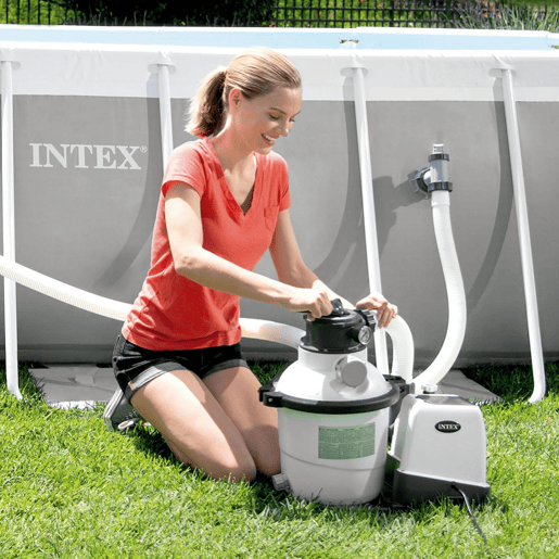 Sistema combinado de clorador de areia e água salgada ECO 11 g - 56.800 l INTEX