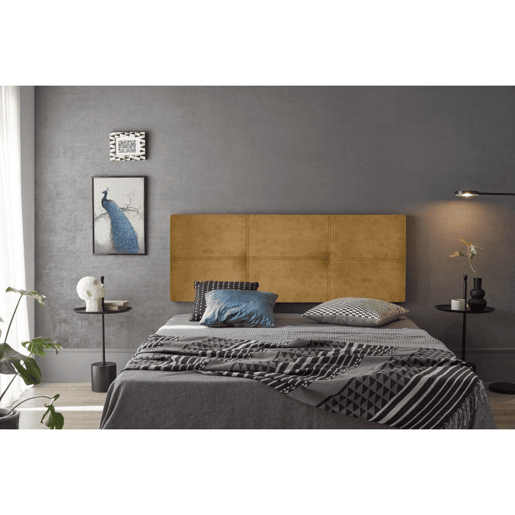 Cabeceira Dalia em tecido Magnolia Mustard 115