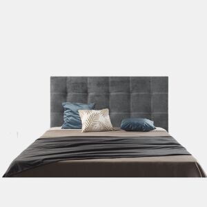 CABECEIRA DE CAMA EM TECIDO CINZENTO IRIS 210x120 cm