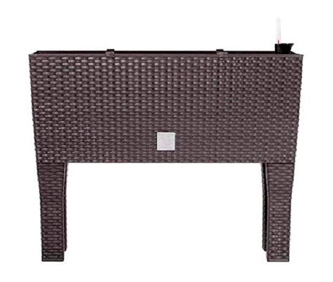 Jardinera c/patas. mod. rato jh 800. c/autorriego 80x33x65cm. chocolate