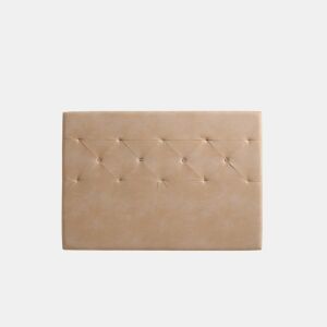 Cabeceira Sapphire para cama de 110 cm em tecido cor camelo, 115x115x8. Matris