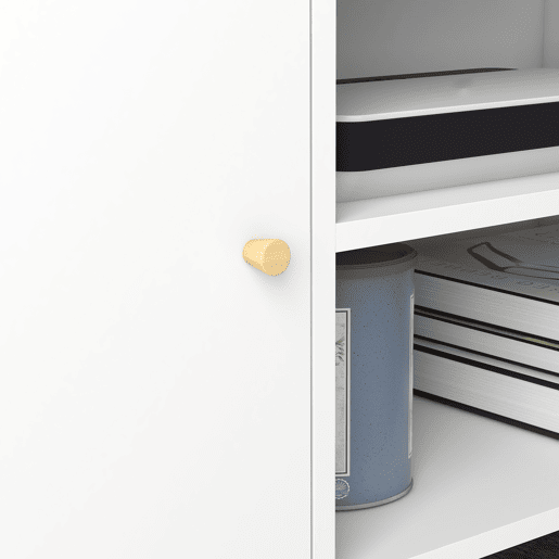 HOMCOM Móvel de TV de Sala de Estar Móvel para Televisores de até 55 Polegadas com 2 Portas 2 Prateleiras de Armazenamento para Escritório Dormitório 120x34x50cm Branco