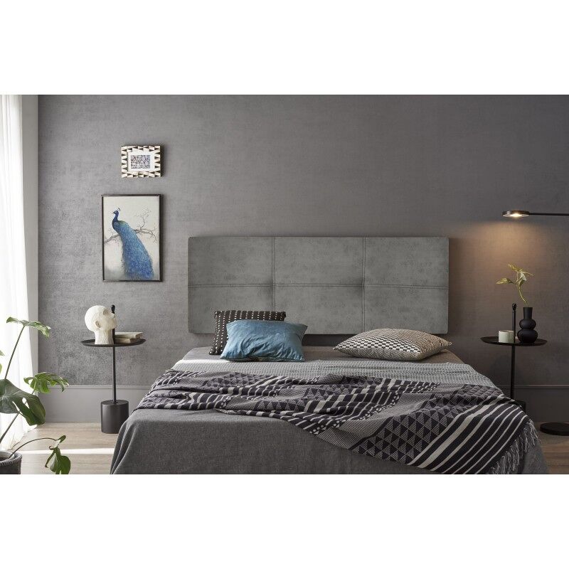 Cabecero Dalia Tela  para Cama 90 Gris