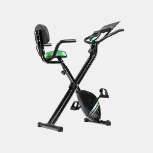 Cecotec Bicicleta estática dobrável com encosto, apoio lateral e suporte para tablets.