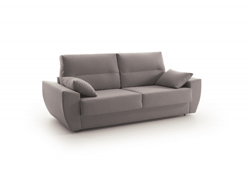 Sofá-cama italiano Monaco, 3 lugares, 200x96cm, tecido resistente a manchas, cinza