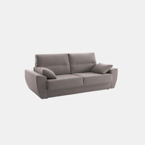 Sofá-cama italiano Monaco, 3 lugares, 200x96cm, tecido resistente a manchas, cinza