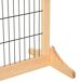 Barrera de Seguridad Madera de Pino y Acero PawHut Barrera de Seguridad Madera de Pino y Acero PawHut Natural